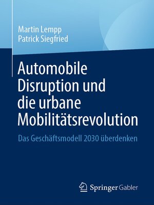 cover image of Automobile Disruption und die urbane Mobilitätsrevolution